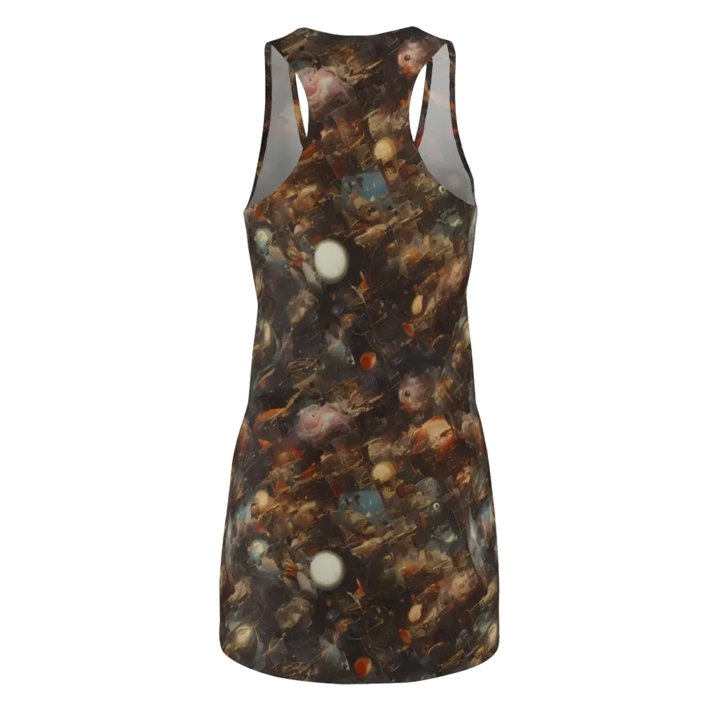 Bronze Nebula on Racerback Dress — Back