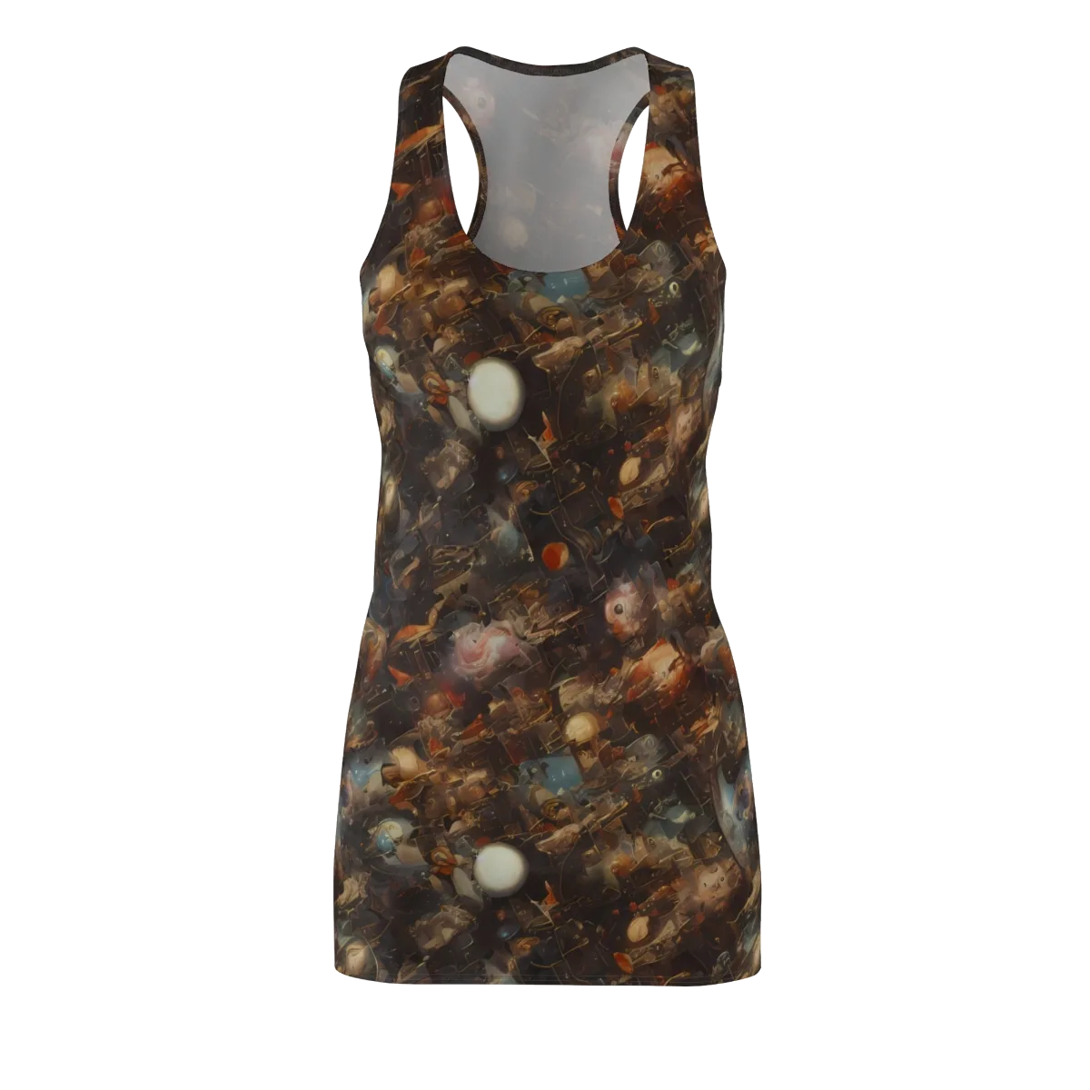 Bronze Nebula on Racerback Dress — Front