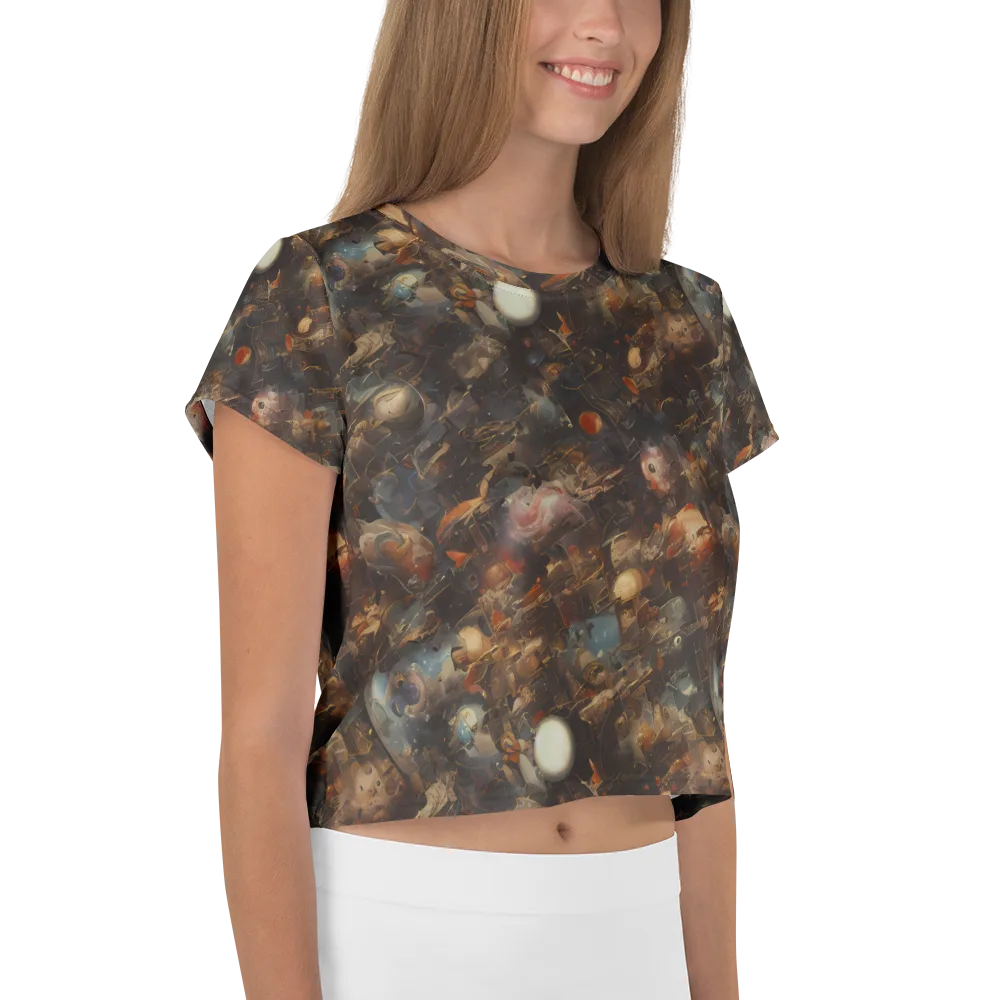 Bronze Nebula on Crop Tee — Right
