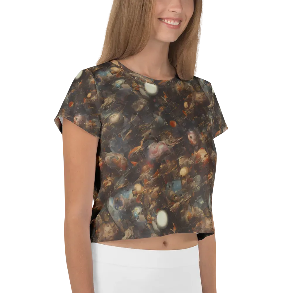 Bronze Nebula on Crop Tee — Right