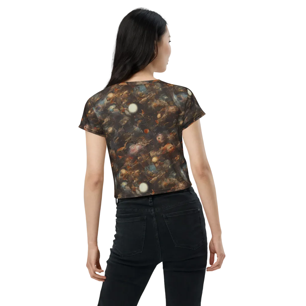 Bronze Nebula on Crop Tee — Back