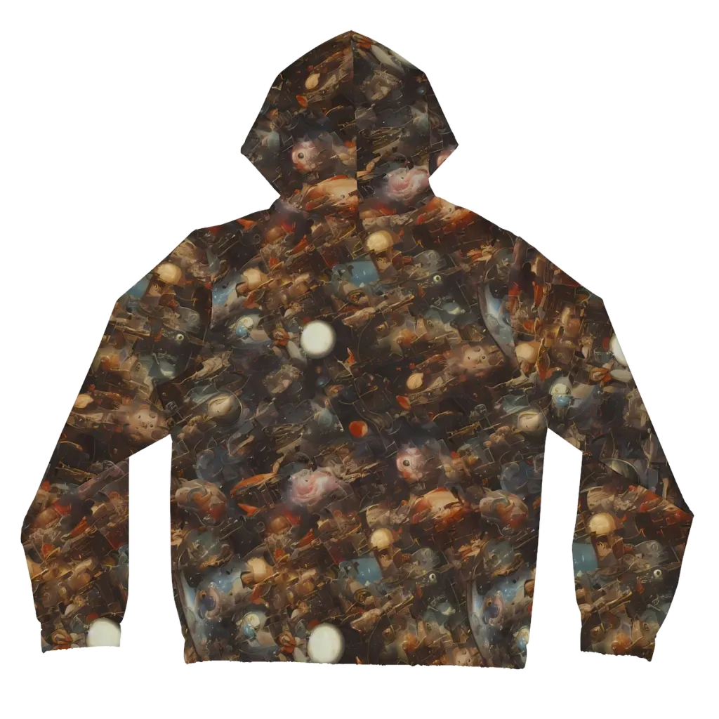 Bronze Nebula on Women's Full-Zip Hoodie — Back