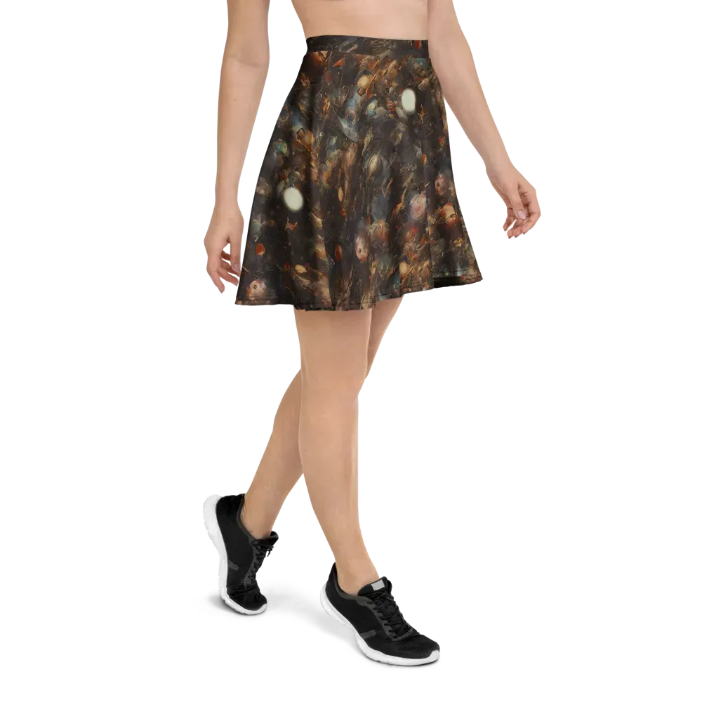Bronze Nebula on Skater Skirt — Right