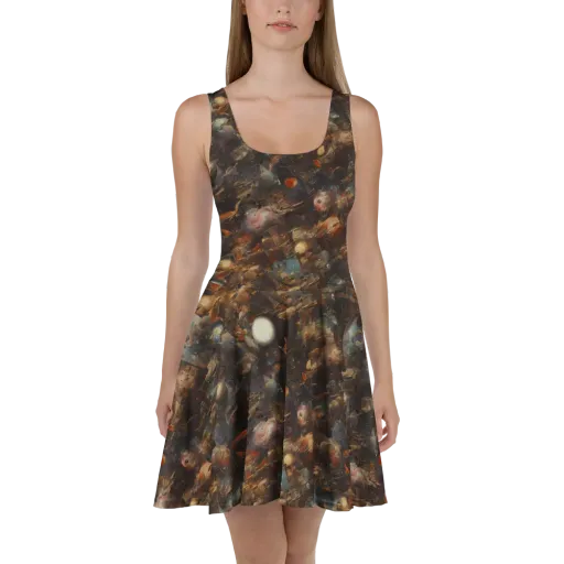 Bronze Nebula on a Skater Dress
