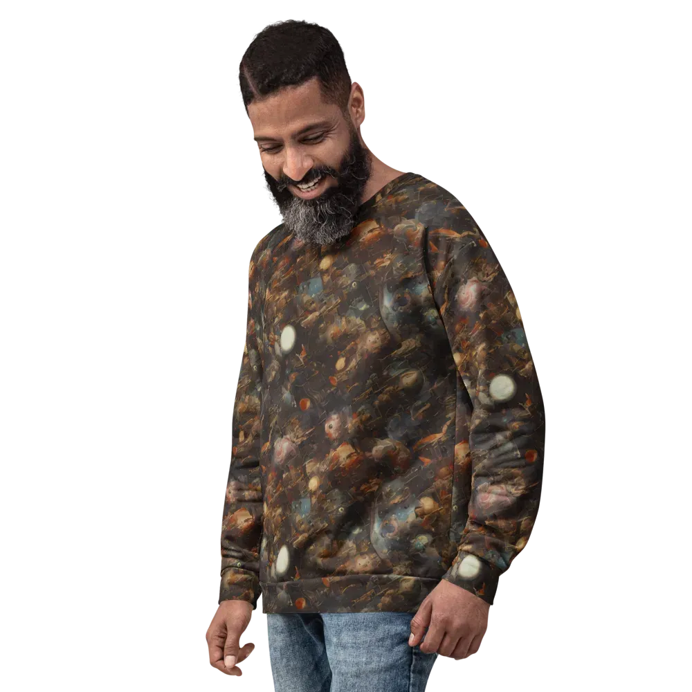 Bronze Nebula on Sweatshirt — Left Front