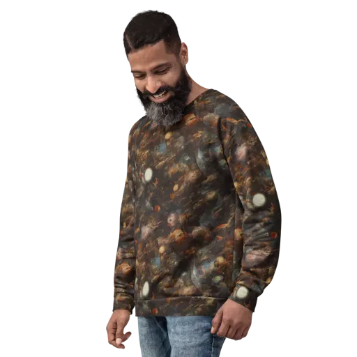 Bronze Nebula on a Sweatshirt