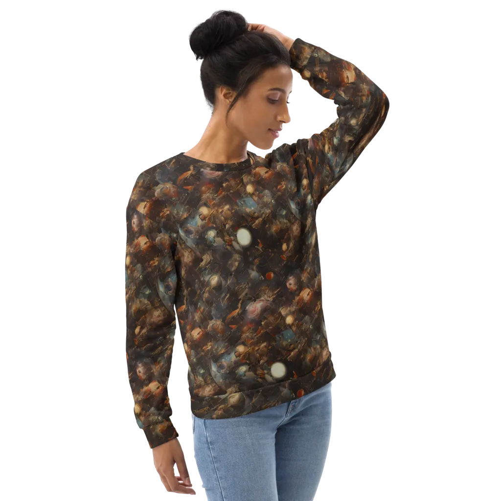 Bronze Nebula on Sweatshirt — Right Front