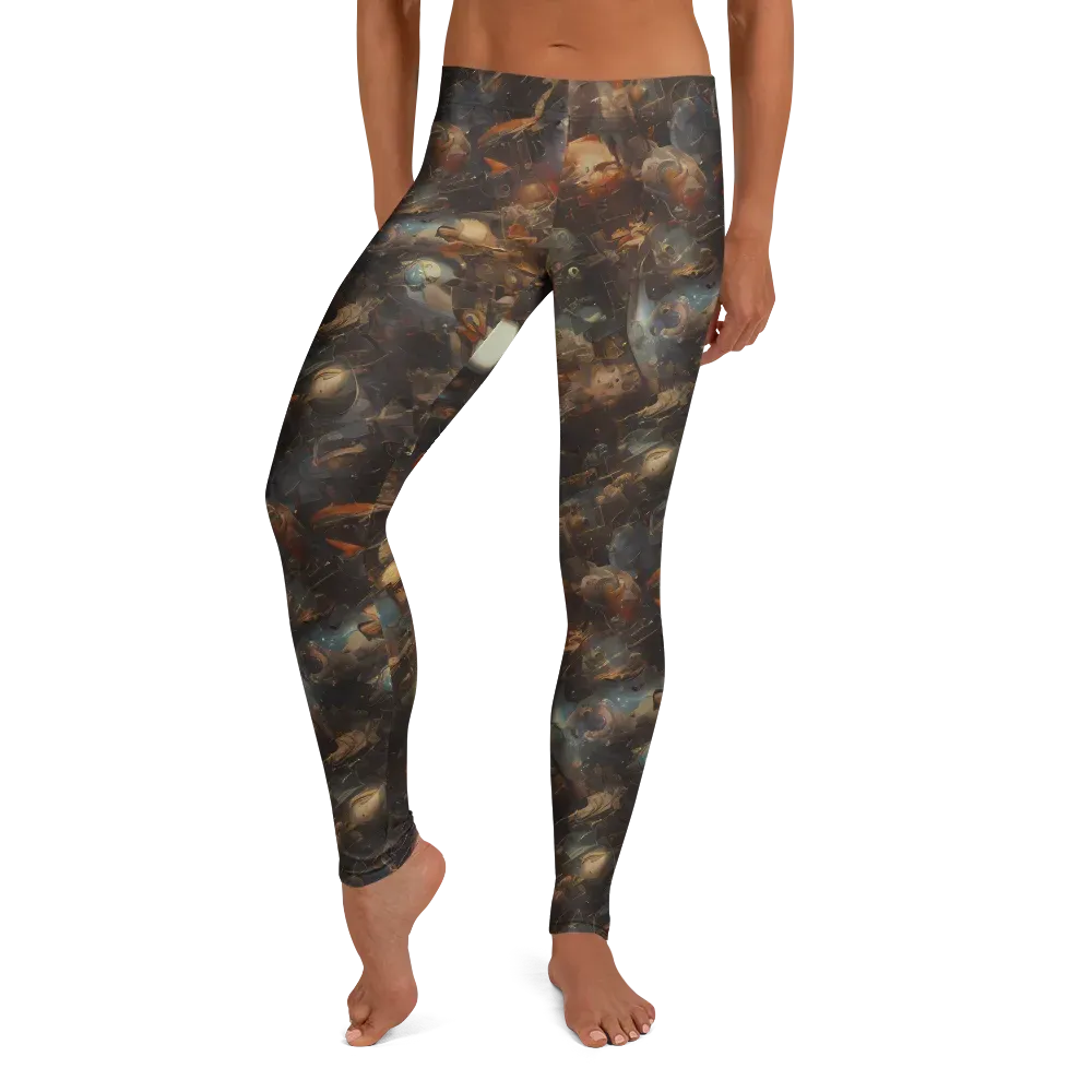 Bronze Nebula on Leggings — Front