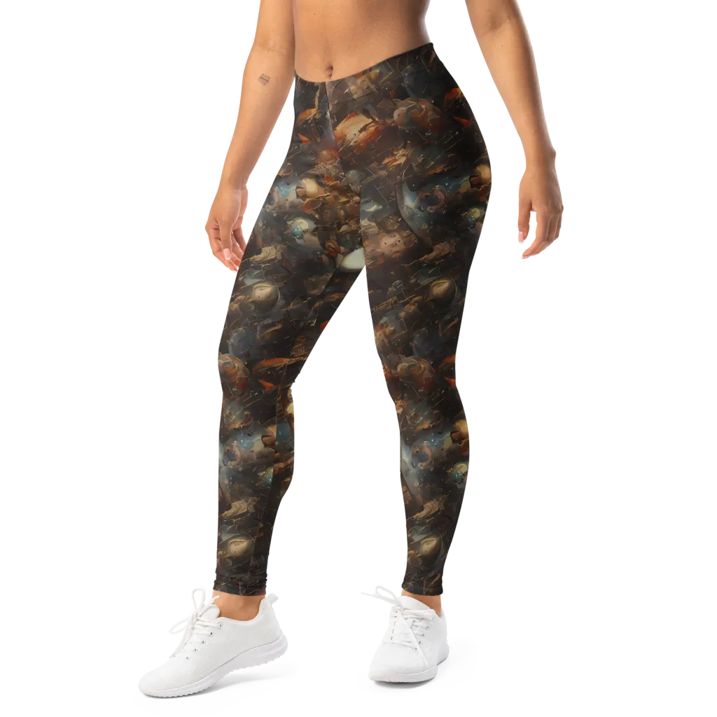 Bronze Nebula on Leggings — Left Front