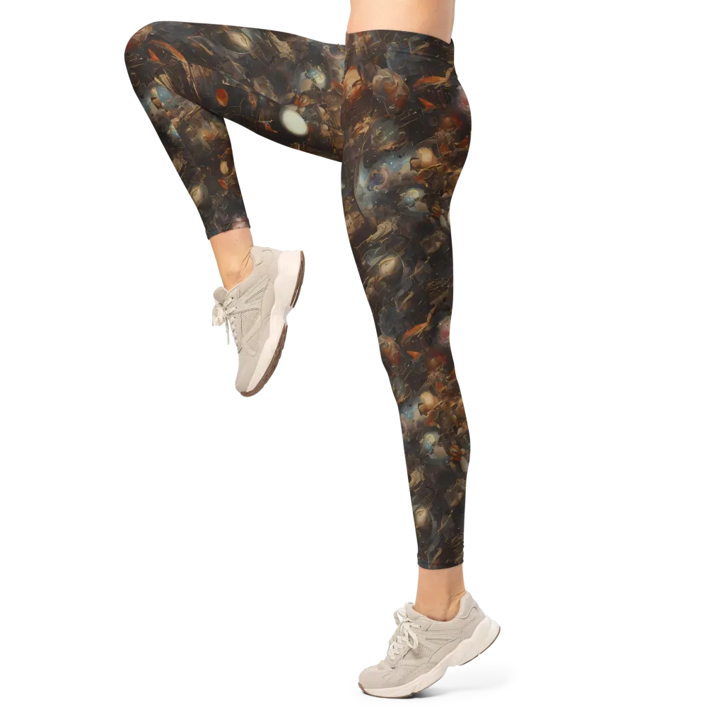 Bronze Nebula on Leggings — Left