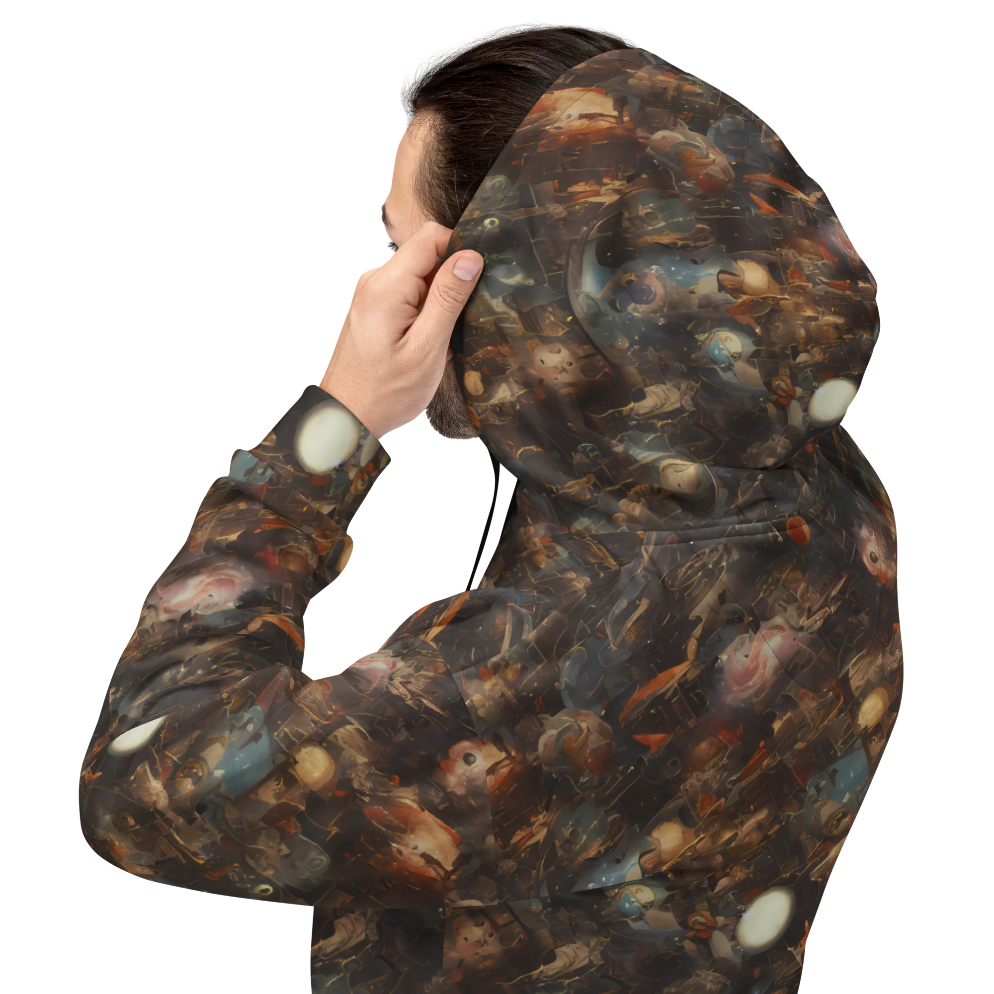 Bronze Nebula on Hoodie — Back
