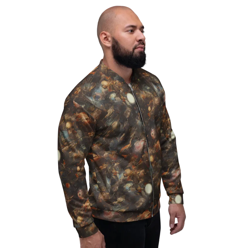 Bronze Nebula on Bomber Jacket — Right