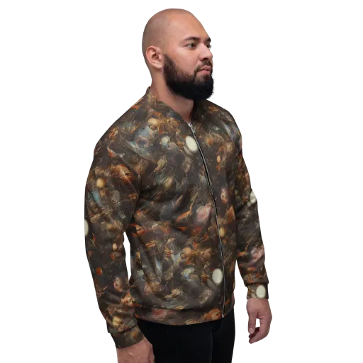 Bronze Nebula on a Bomber Jacket