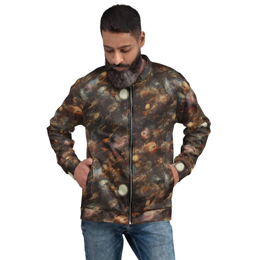 Bronze Nebula on Bomber Jacket — Front