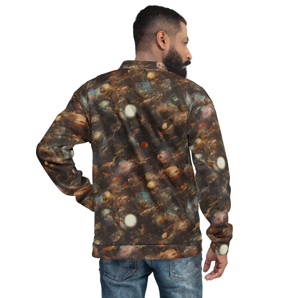 Bronze Nebula on Bomber Jacket — Back