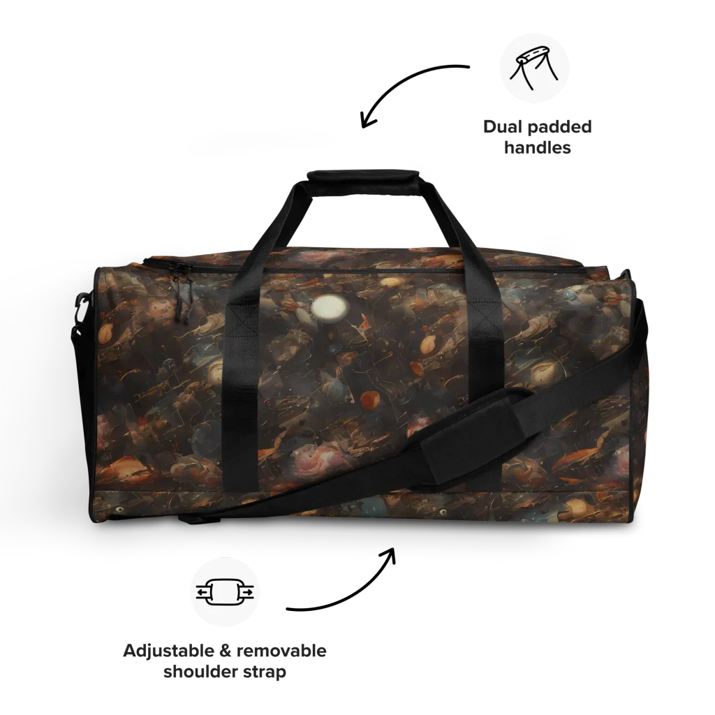 Bronze Nebula on Duffle Bag — Front