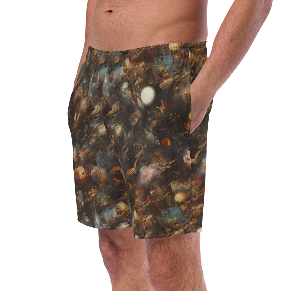 Bronze Nebula on Swim Trunks — Left Front