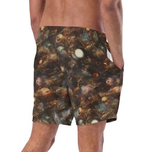 Bronze Nebula on a Swim Trunks