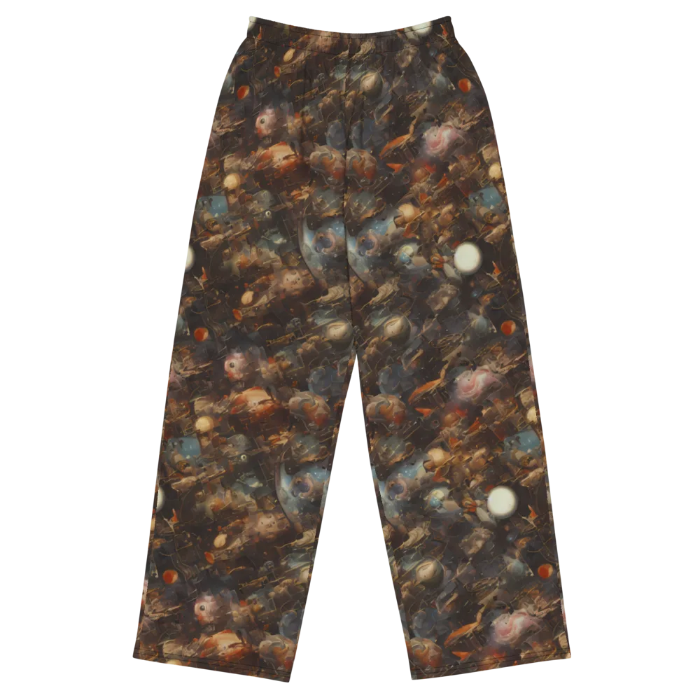 Bronze Nebula on Wide-Leg Pants — Front