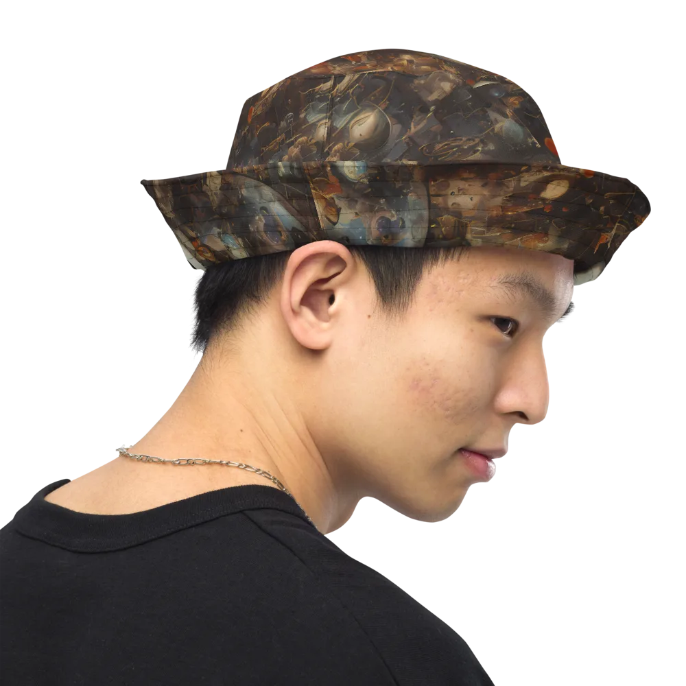 Bronze Nebula on Reversible Bucket Hat — Right Outside
