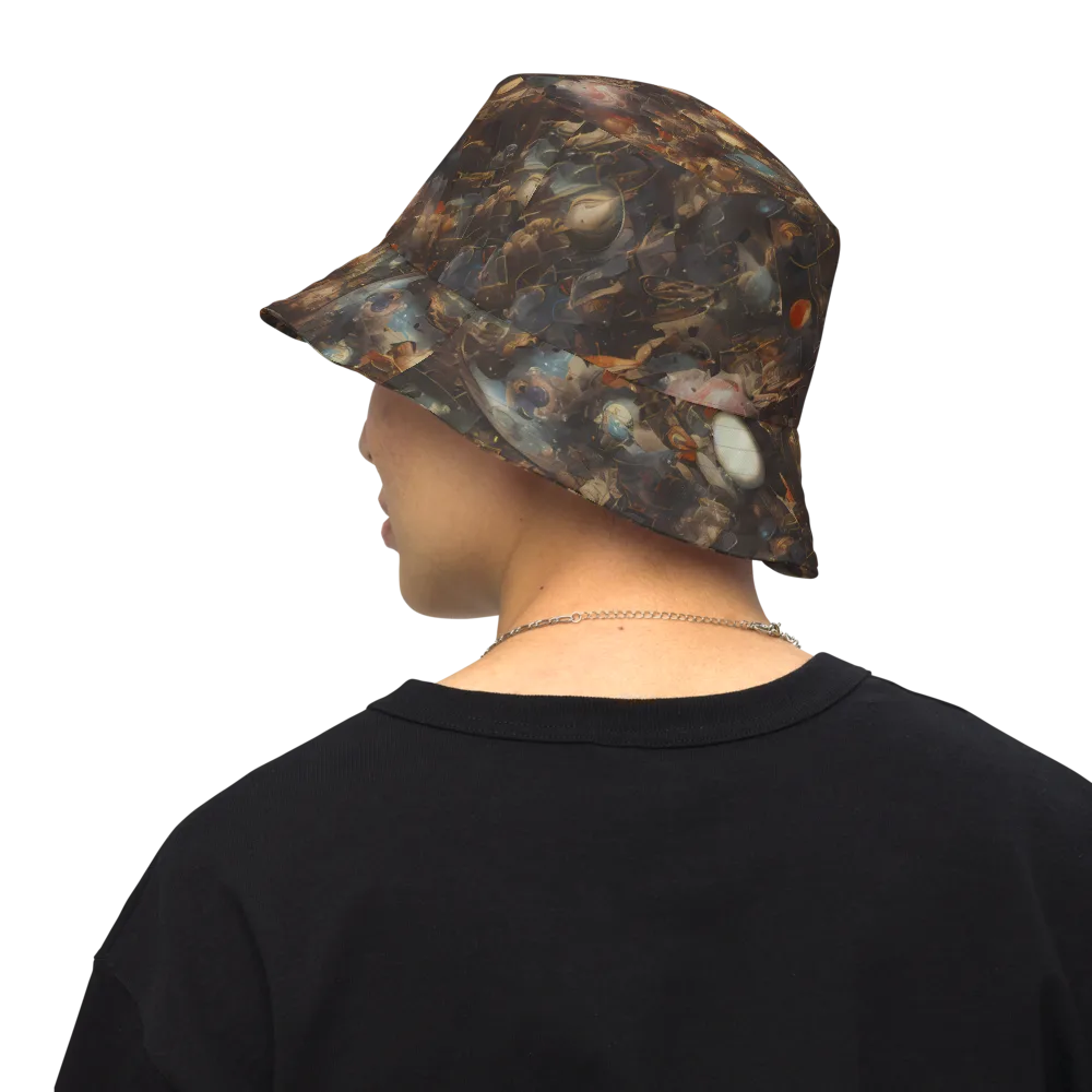 Bronze Nebula on Reversible Bucket Hat — Back Inside