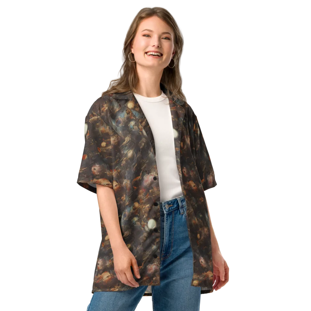 Bronze Nebula on Button Shirt — Front