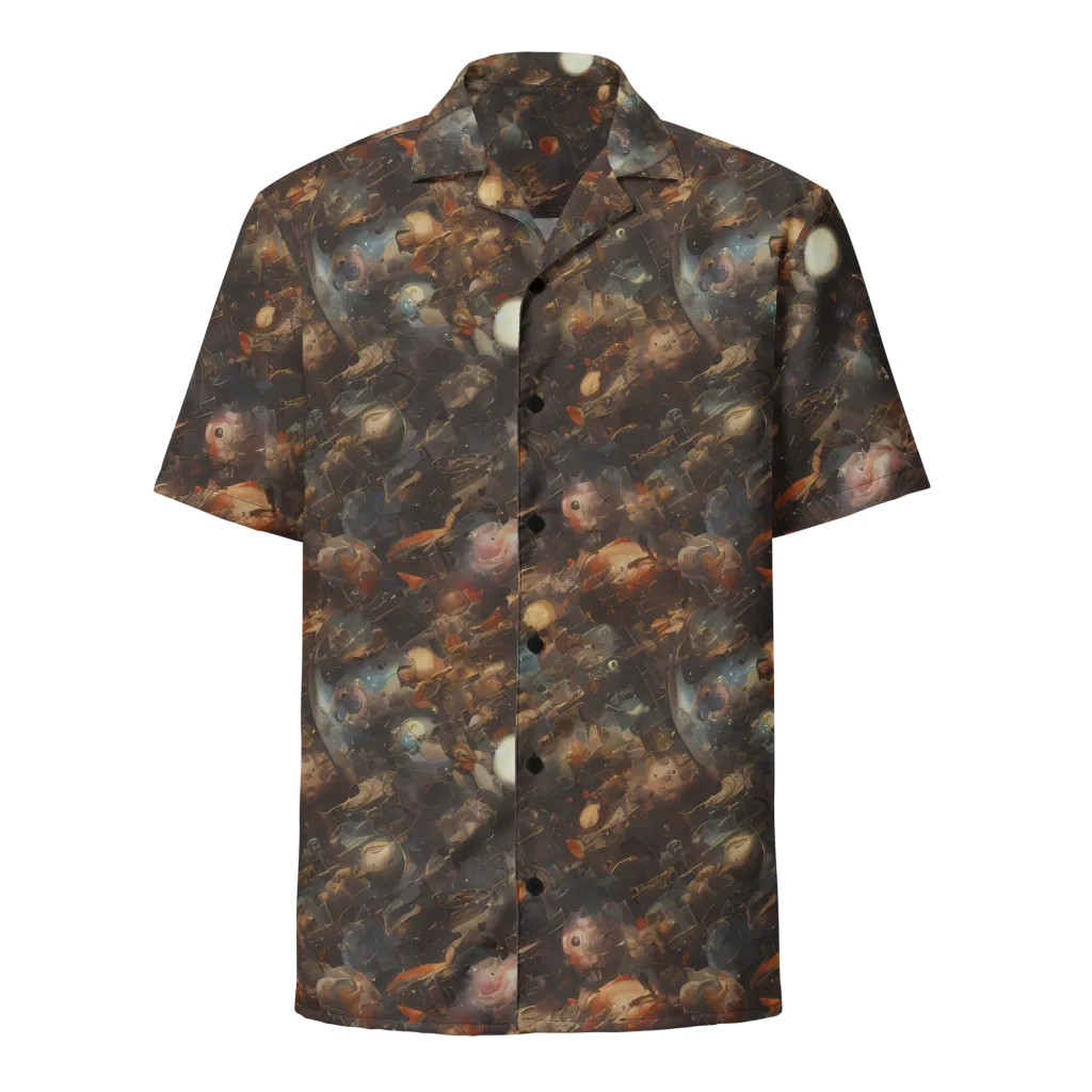 Bronze Nebula on Button Shirt — Front