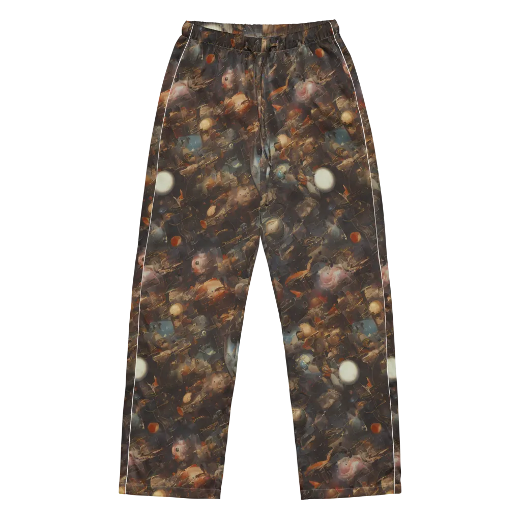 Bronze Nebula on Women's Pajama Pants — Front
