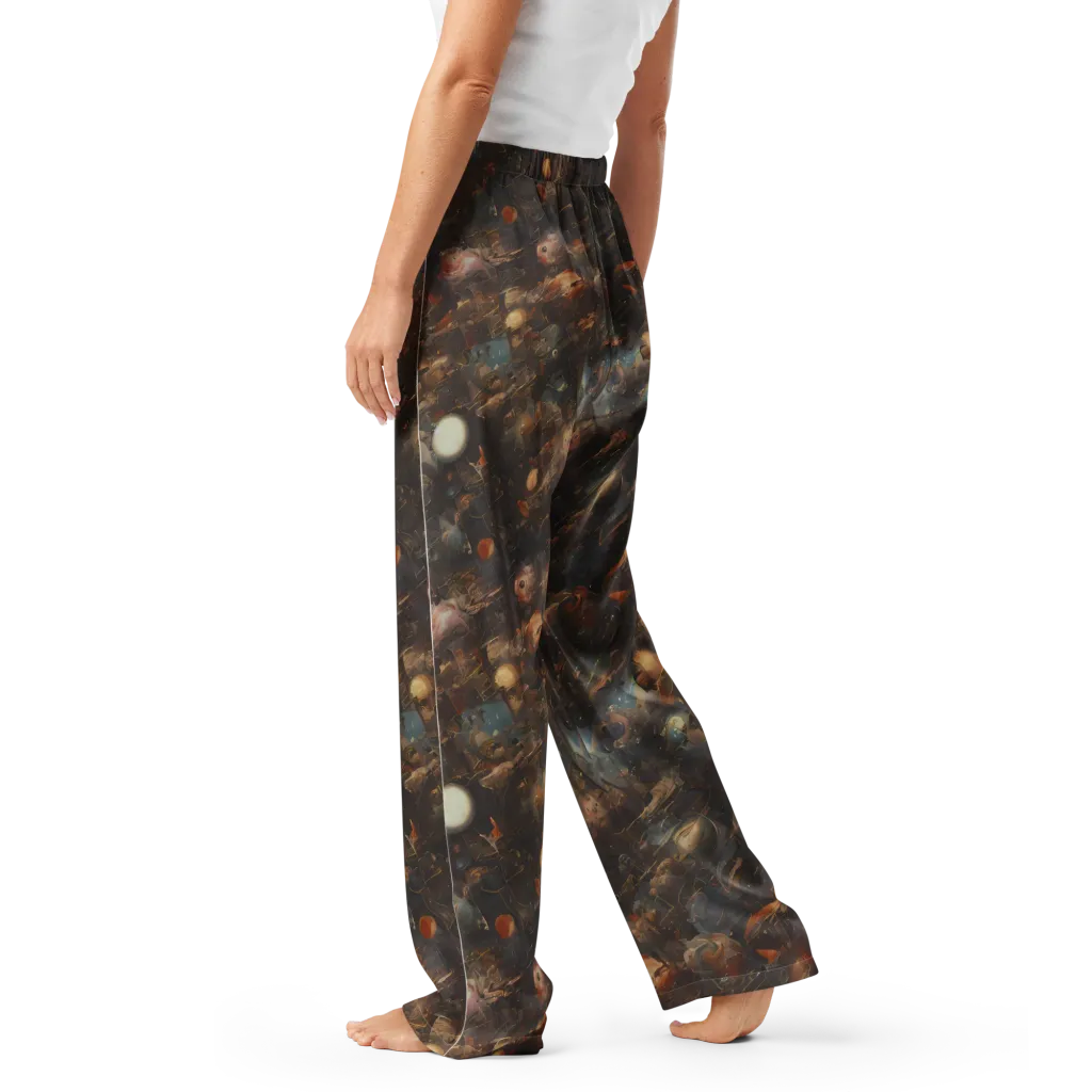 Bronze Nebula on Women's Pajama Pants — Left