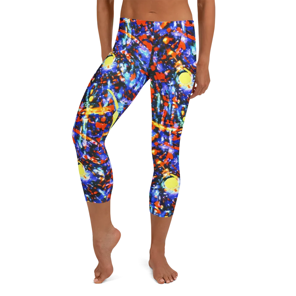 Afterdark Fusion on Capri Leggings — Front