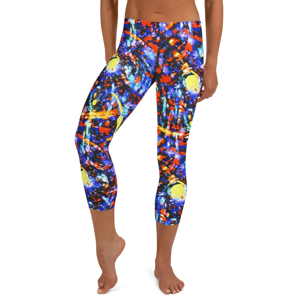 Afterdark Fusion on Capri Leggings — Front