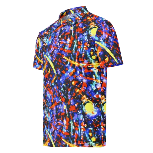 Afterdark Fusion on a Men's Slim Fit Polo Shirt