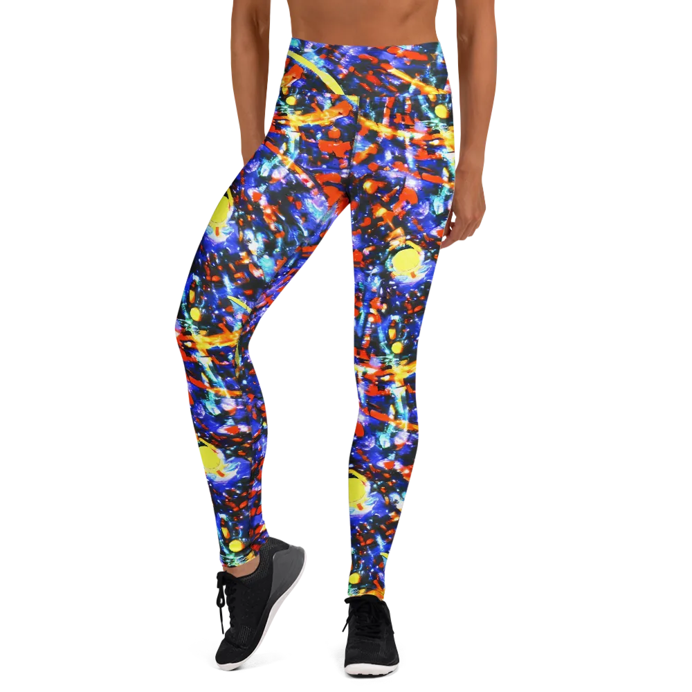 Afterdark Fusion on Yoga Leggings — Front