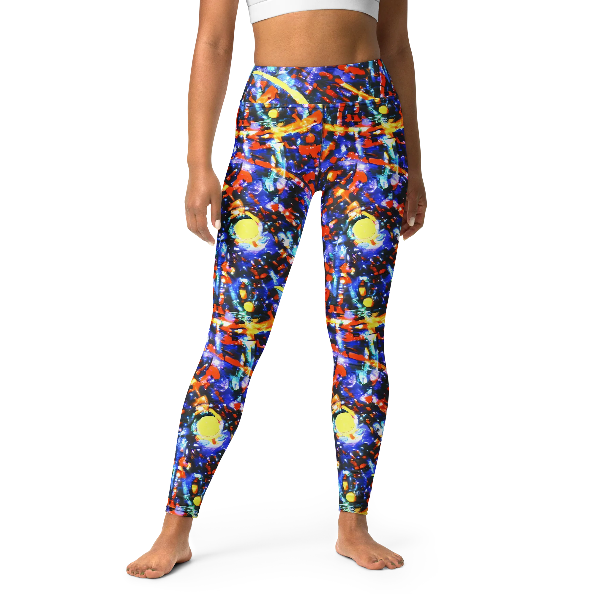 Afterdark Fusion on Yoga Leggings — Front