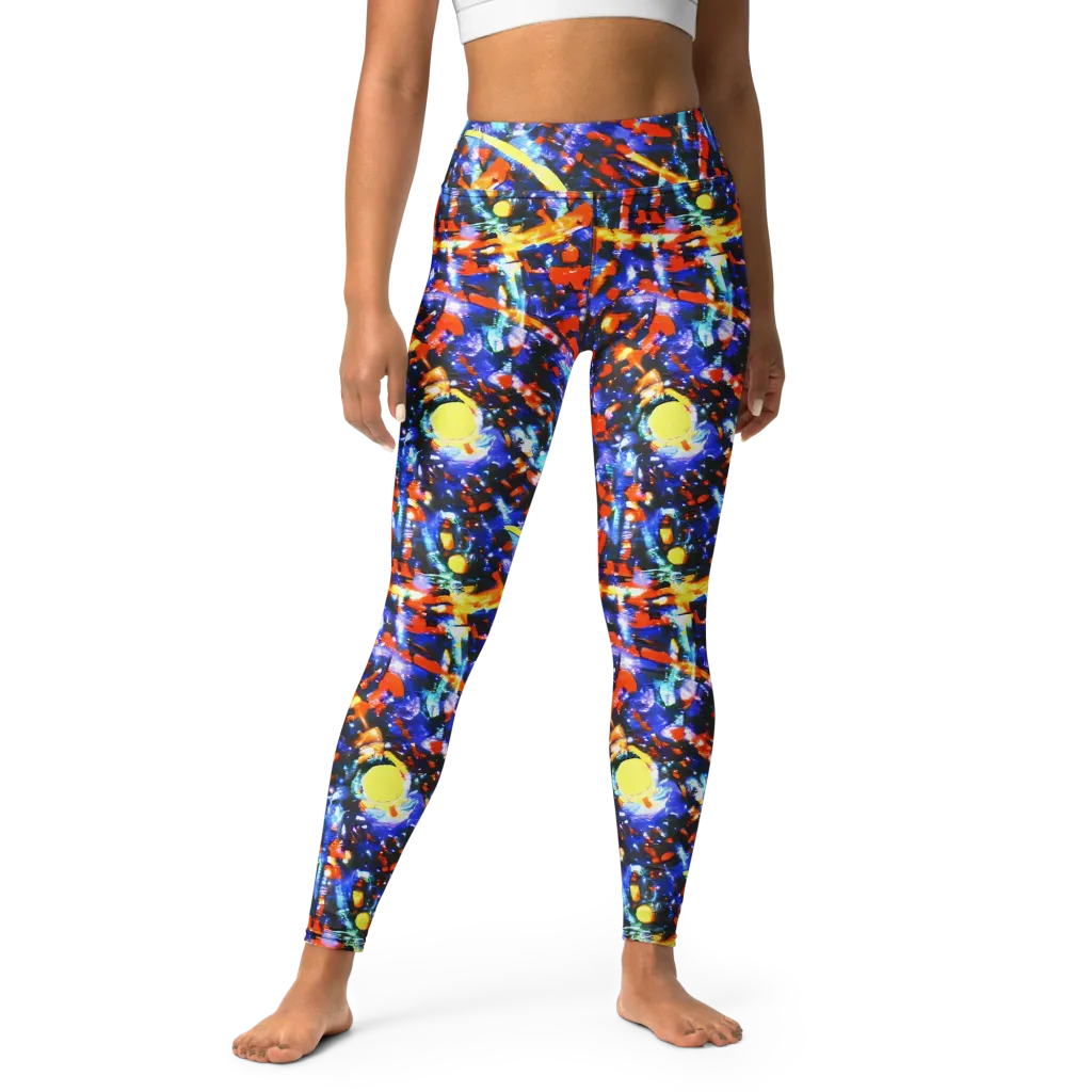 Afterdark Fusion on Yoga Leggings — Front