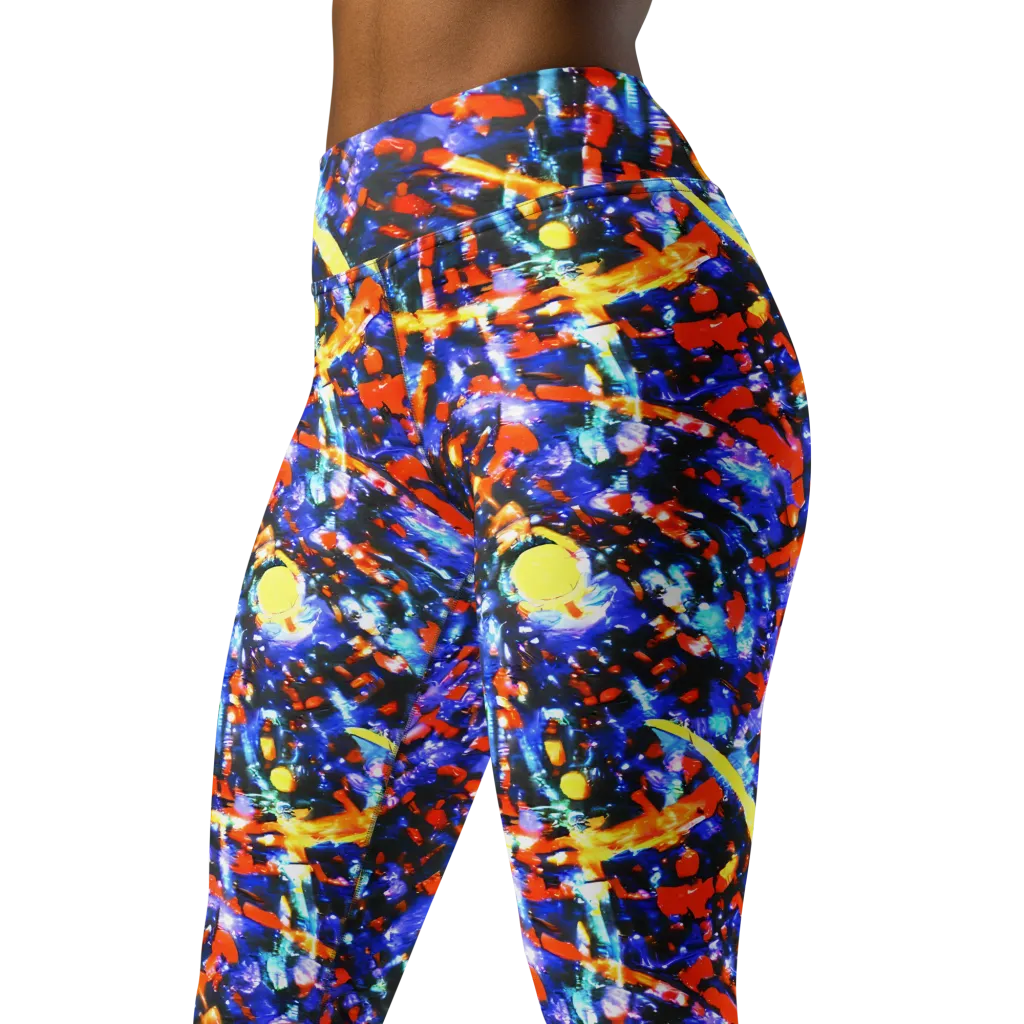 Afterdark Fusion on Yoga Leggings — Left Front