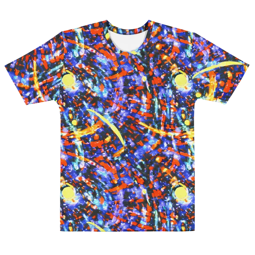 Afterdark Fusion on Men's Cotton Crew Neck T-Shirt — Front