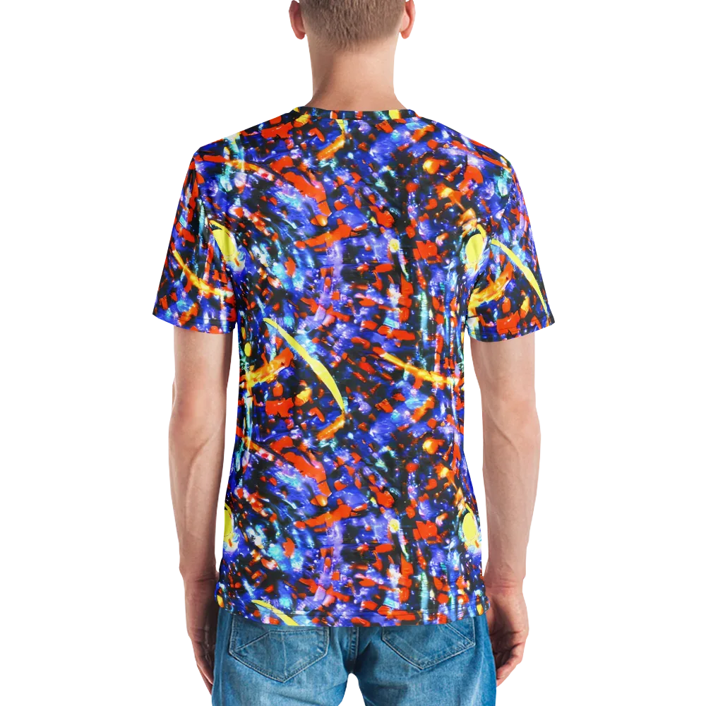 Afterdark Fusion on Men's Crew Neck T-Shirt — Back