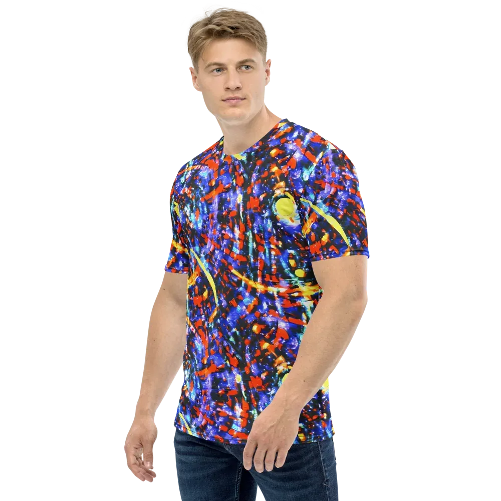 Afterdark Fusion on Men's Crew Neck T-Shirt — Left
