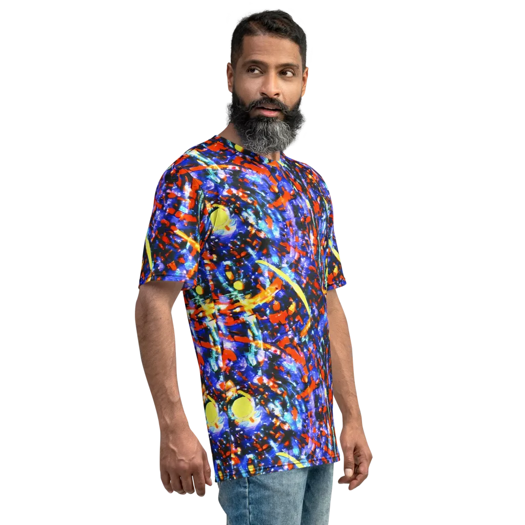 Afterdark Fusion on Men's Crew Neck T-Shirt — Right