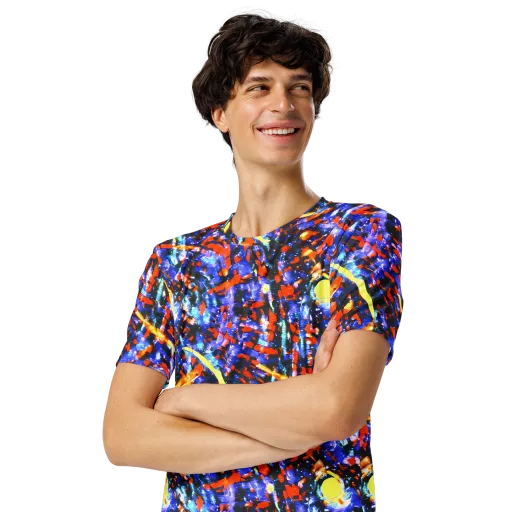 Afterdark Fusion on a Men's Crew Neck T-Shirt