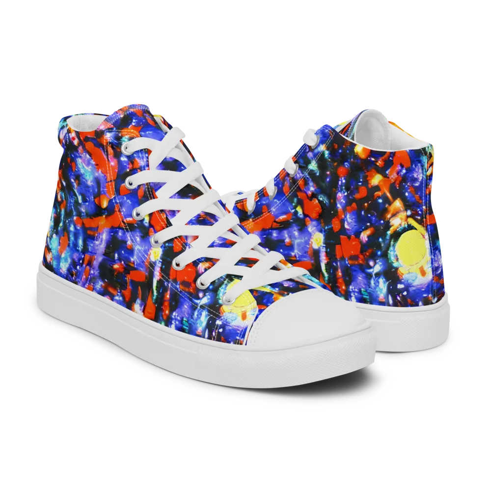 Afterdark Fusion on Men's High Top Canvas Shoes — Right