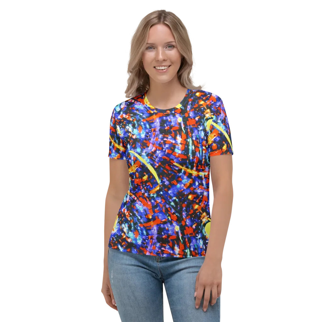 Afterdark Fusion on Women's Crew Neck T-Shirt — Front