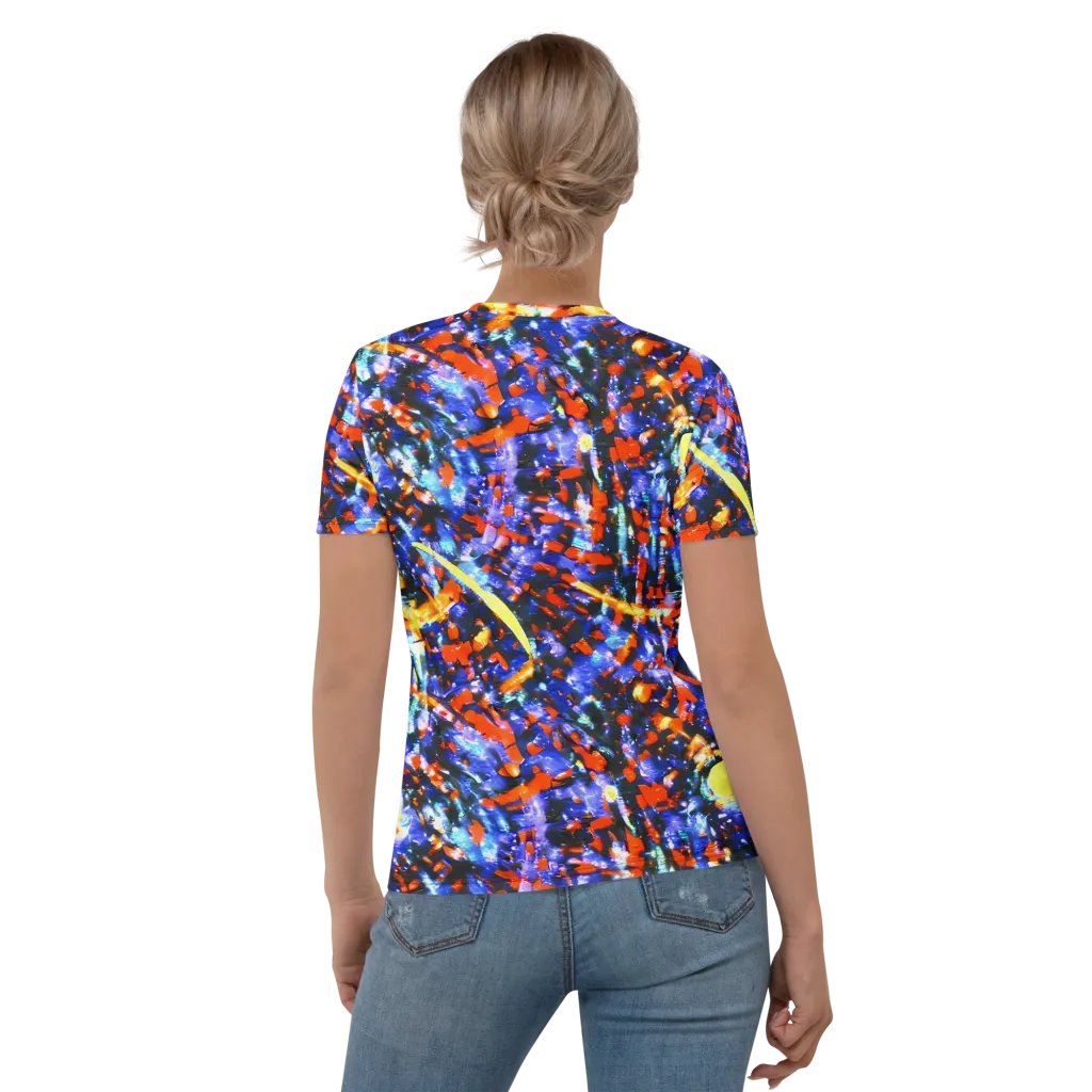 Afterdark Fusion on Women's Crew Neck T-Shirt — Back