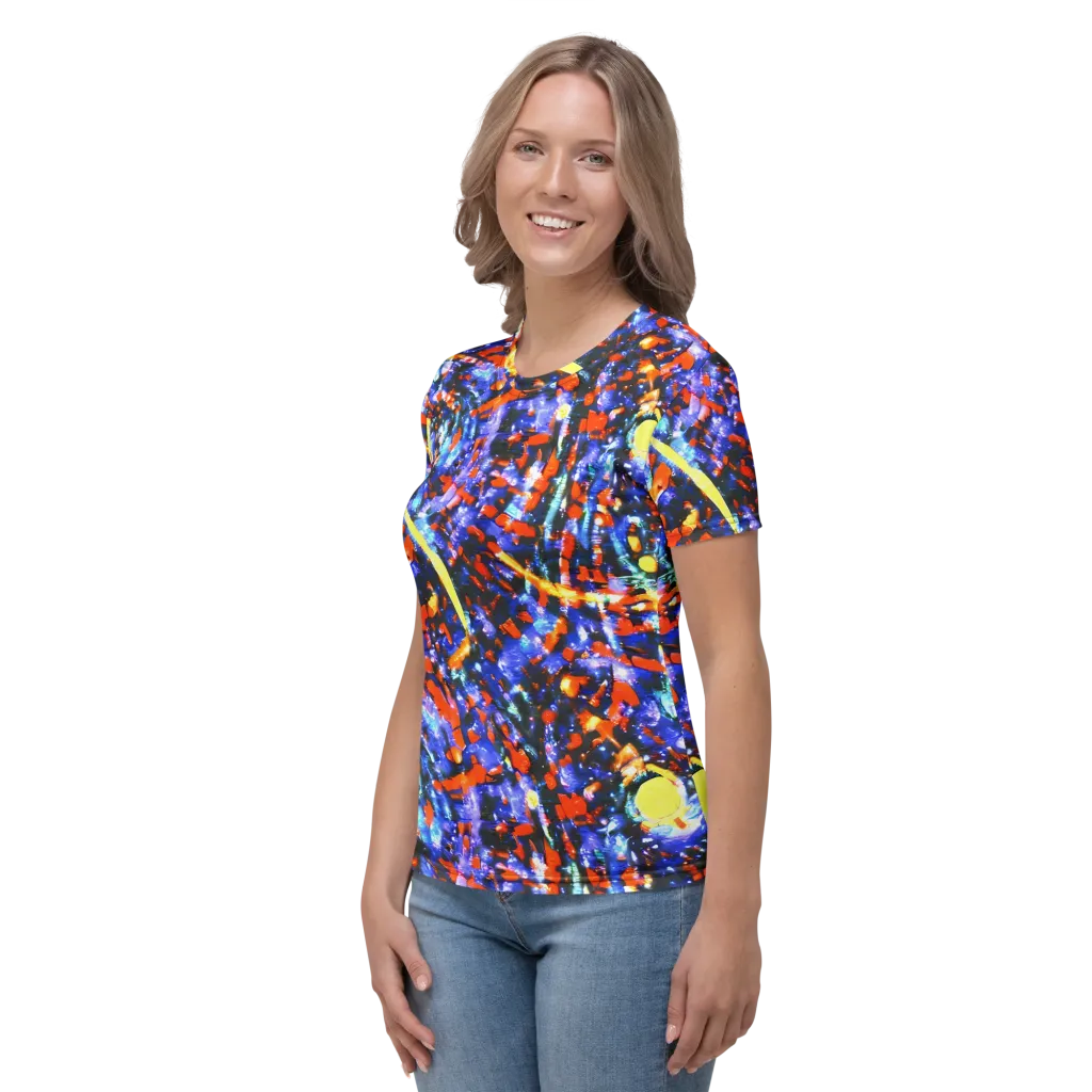 Afterdark Fusion on Women's Crew Neck T-Shirt — Left