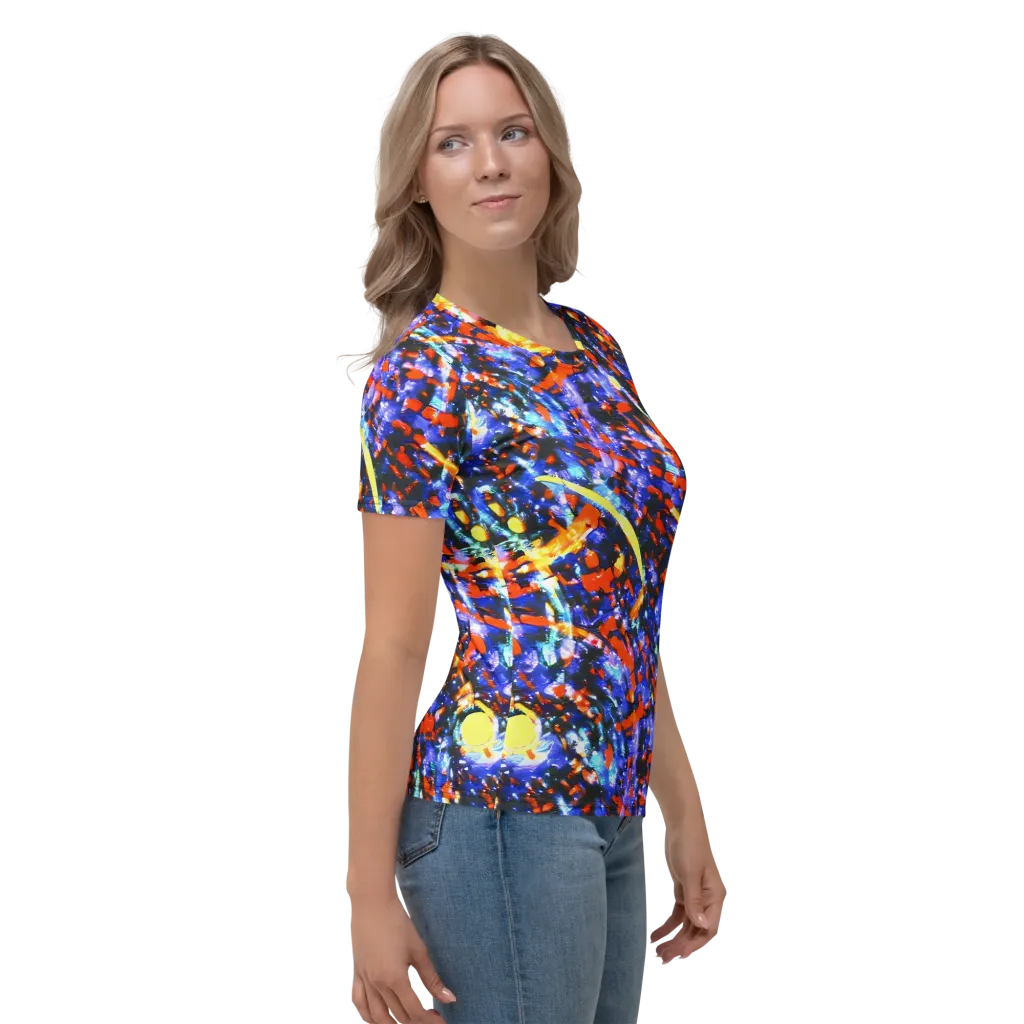 Afterdark Fusion on Women's Crew Neck T-Shirt — Right