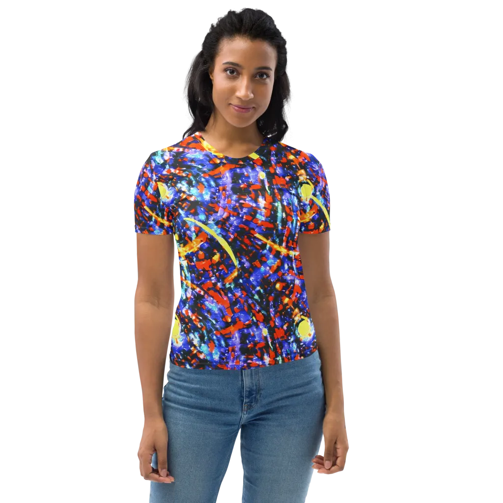 Afterdark Fusion on Women's Crew Neck T-Shirt — Front