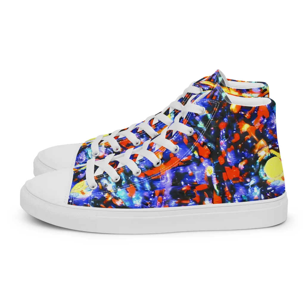 Afterdark Fusion on Women's High Top Canvas Shoes — Left