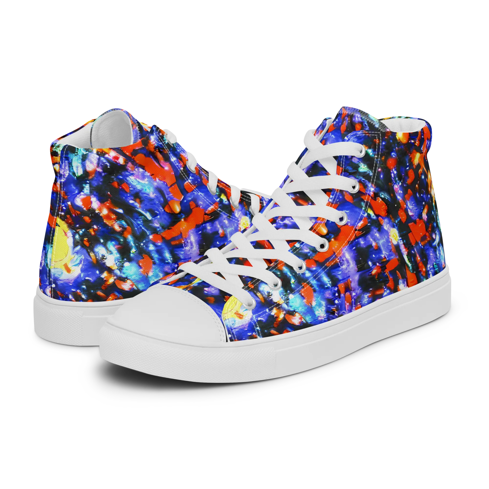Afterdark Fusion on Women's High Top Canvas Shoes — Left