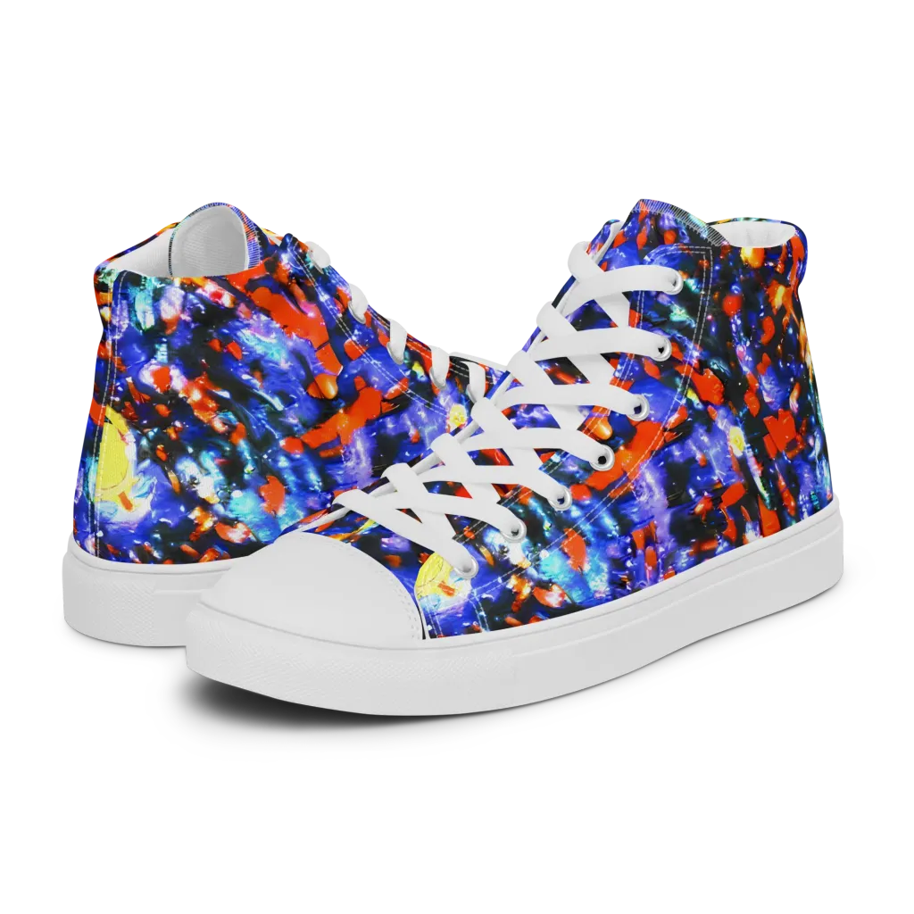 Afterdark Fusion on Women's High Top Canvas Shoes — Left